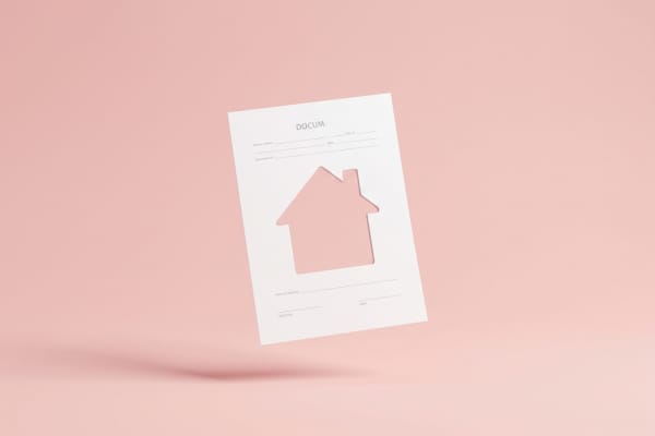 Un document avec une maison incrustée dedans